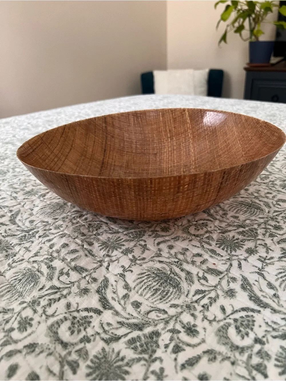 Vintage Mid Century Modern Abaca Grainware Raffiaware Salad Bowl